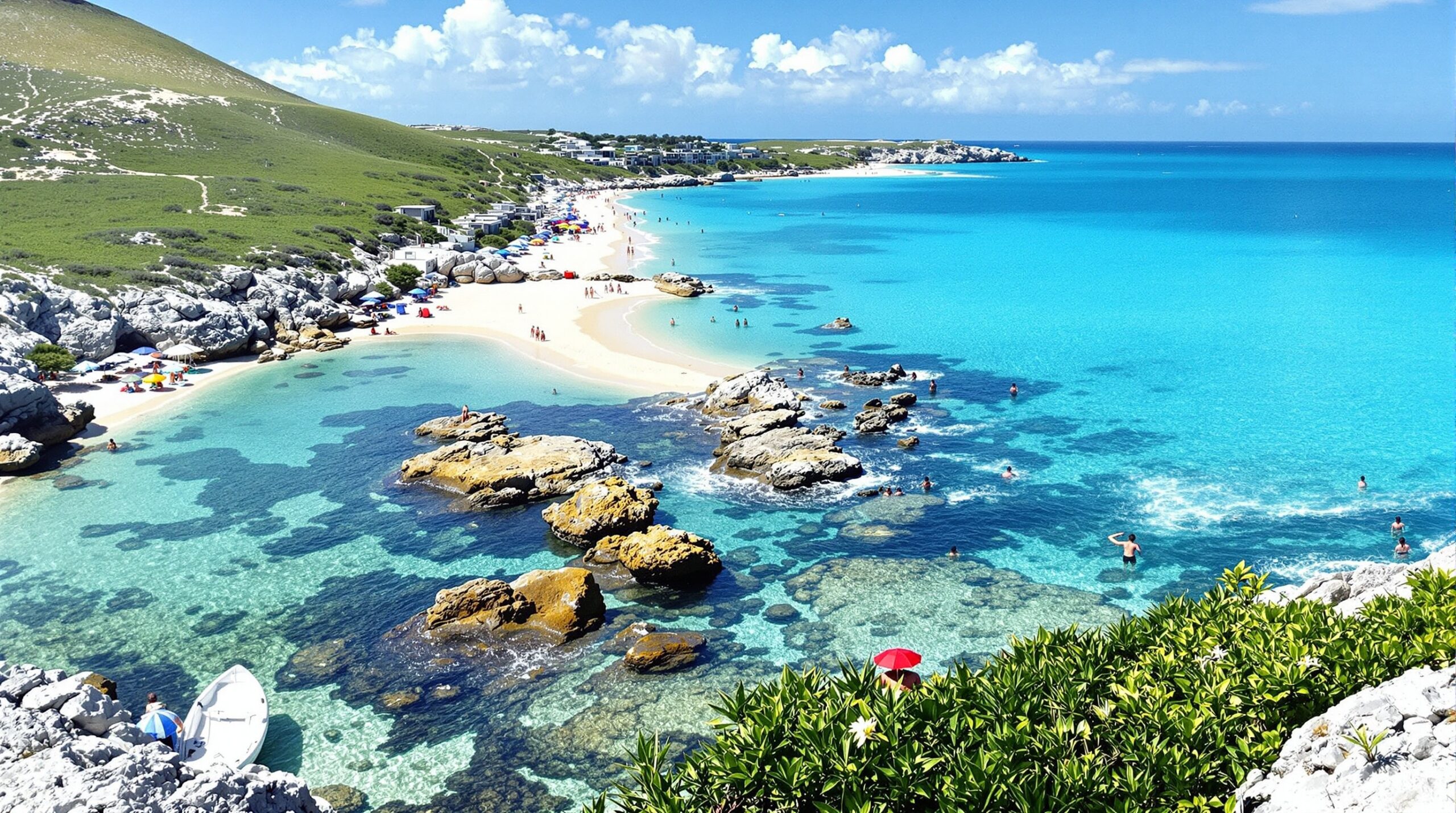 Praias da Região dos Lagos em dia ensolarado