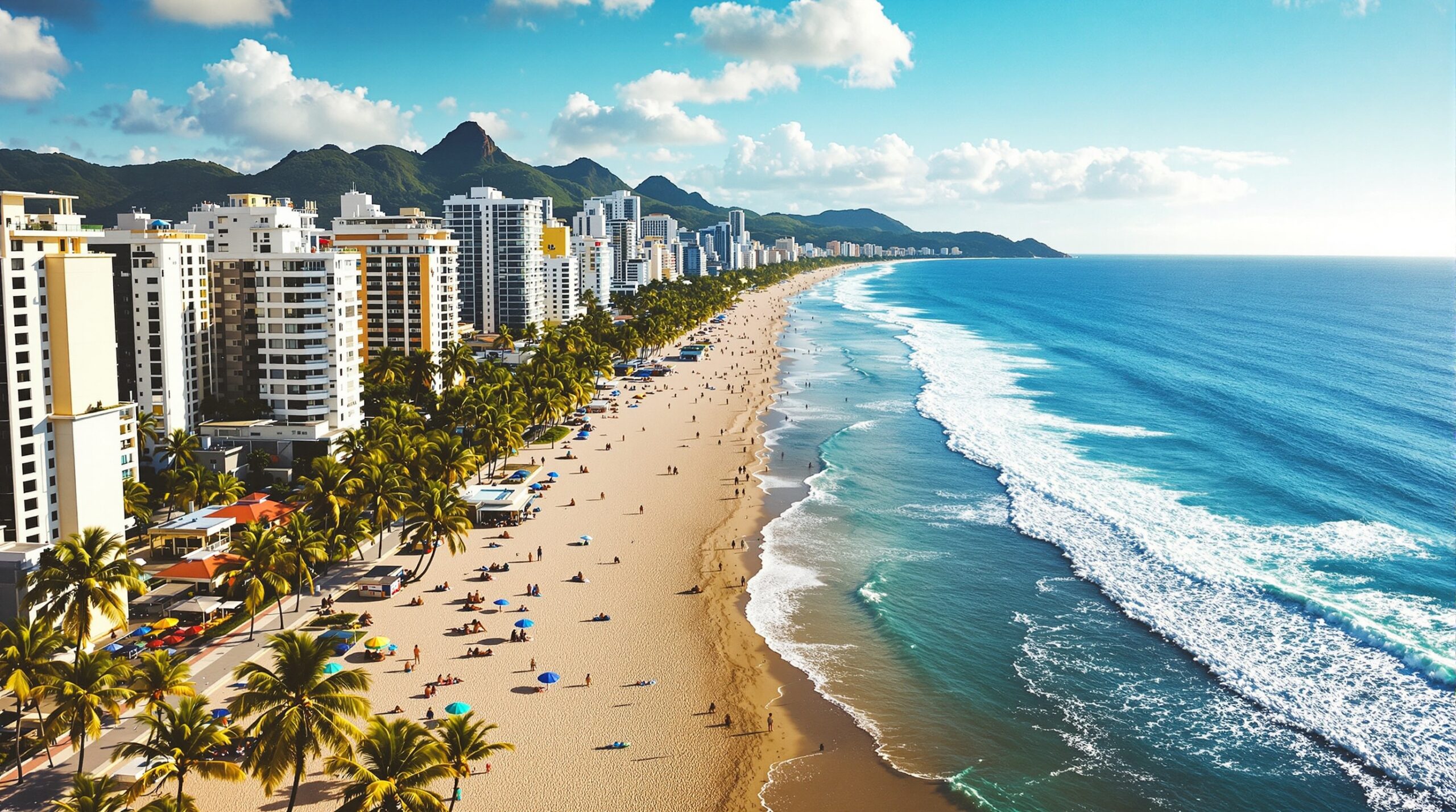 Zona Sul do Rio com brisa marítima refrescante