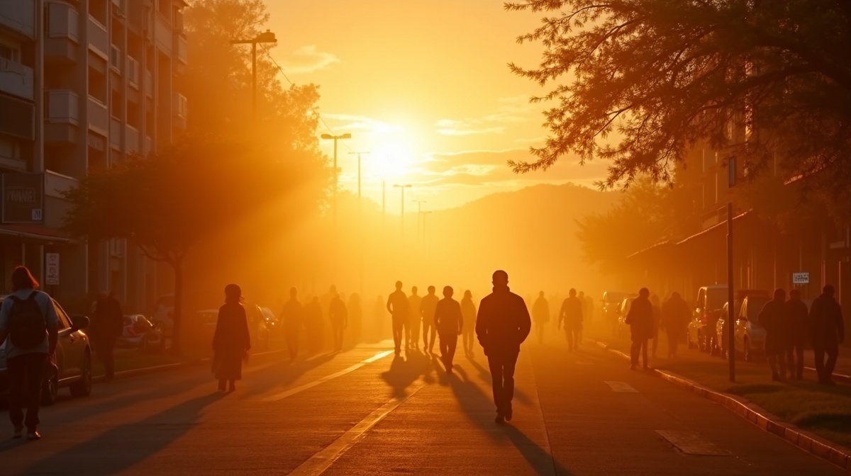 Dia quente e ensolarado inesperado durante o inverno brasileiro