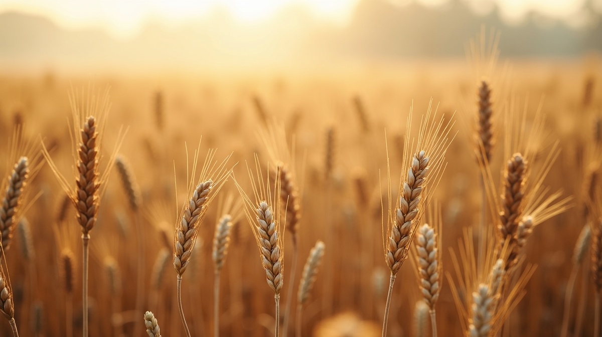 Plantação de trigo afetada por veranico inesperado durante o inverno