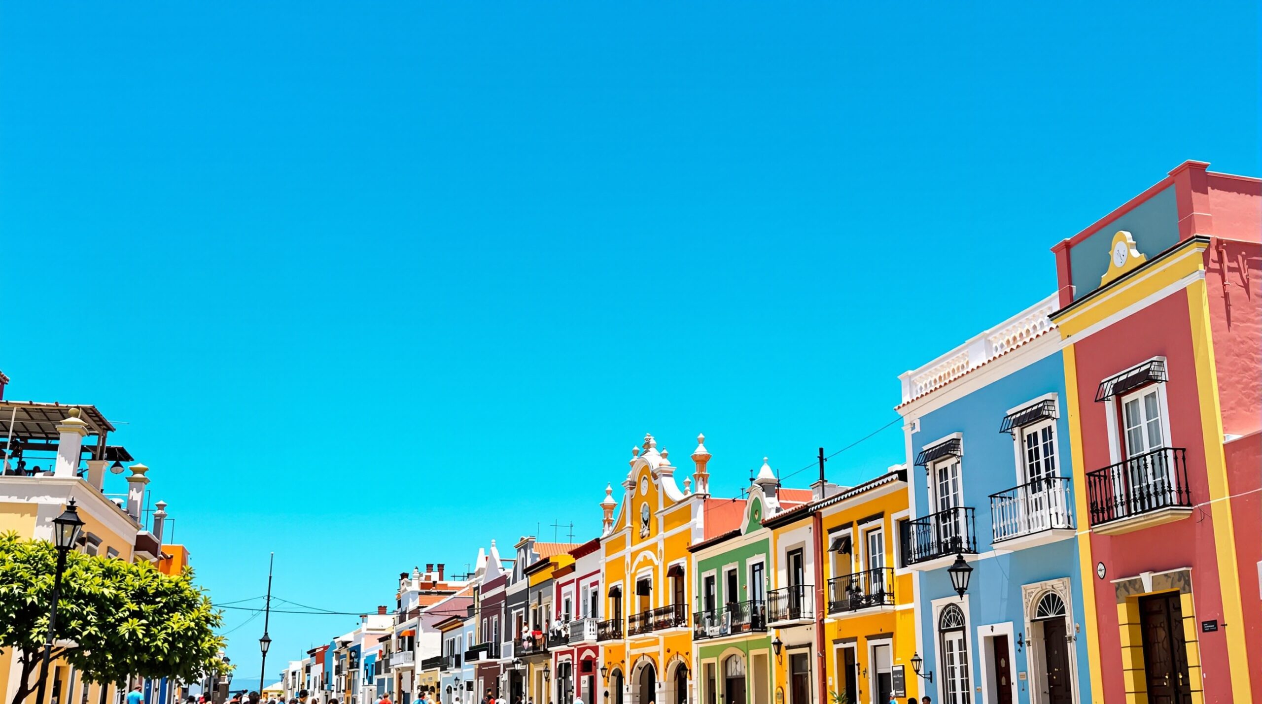 Estação seca em Salvador com céu azul sobre o Pelourinho em dia ensolarado