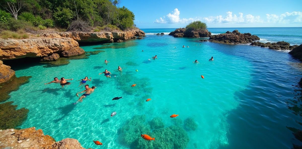 Piscinas naturais de Porto de Galinhas em Pernambuco