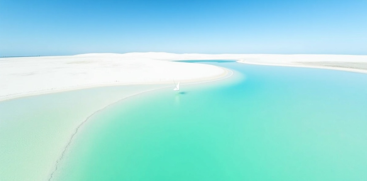 Lençóis Maranhenses com lagoas entre as dunas