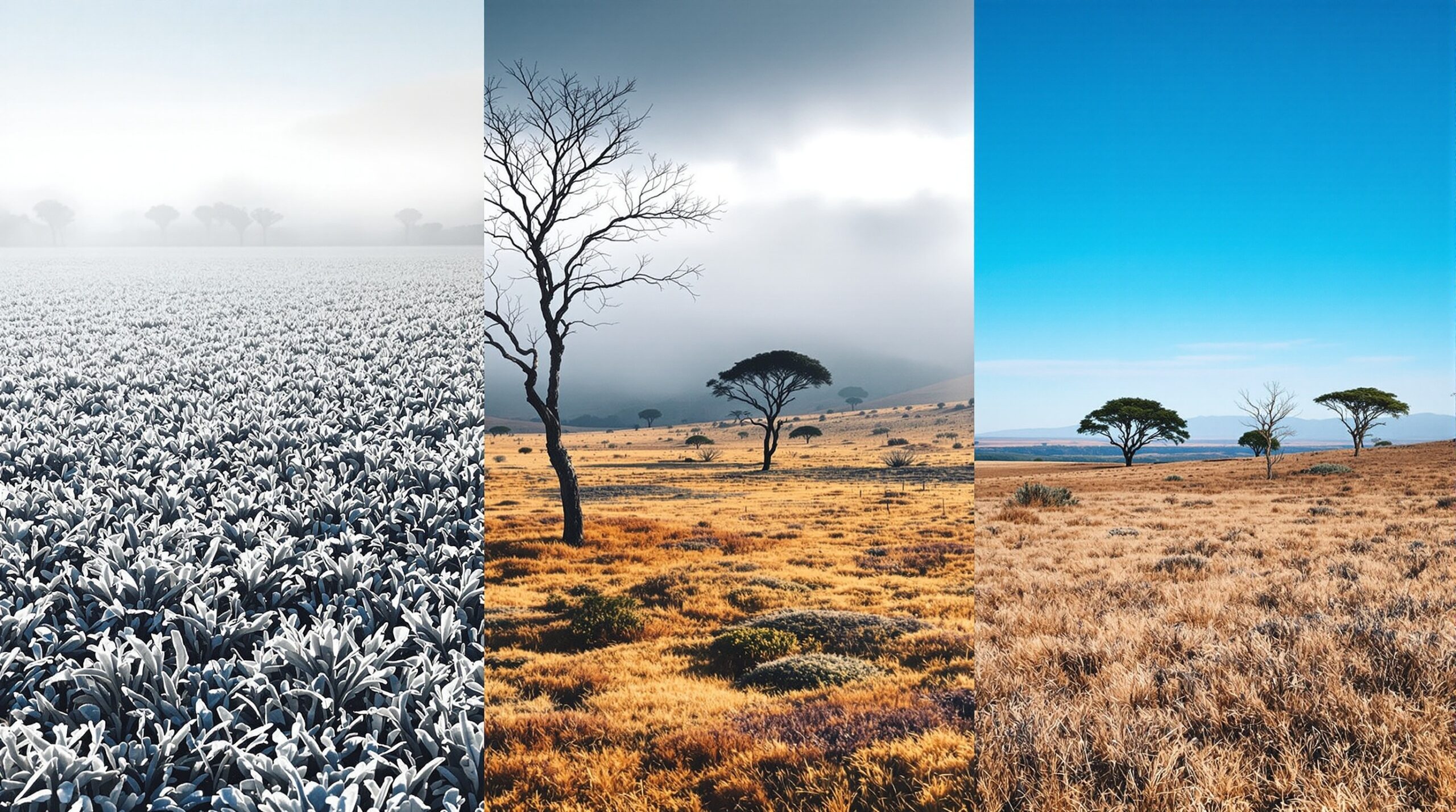 Cenas de inverno em diferentes regiões do Brasil