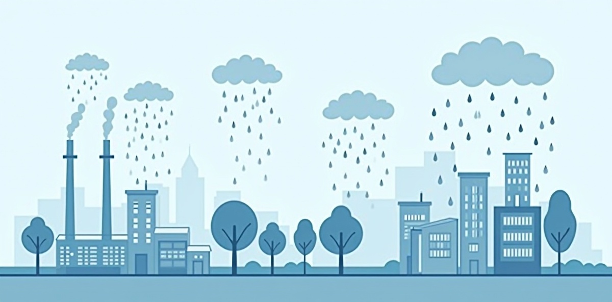 Processo de formação da chuva ácida