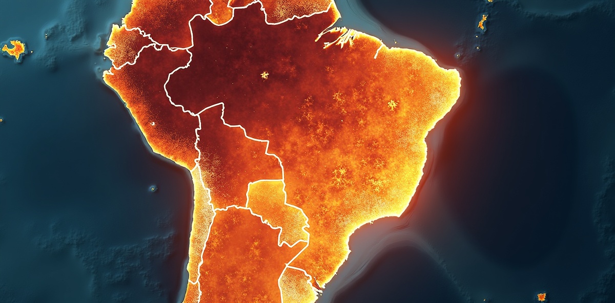 Mapa do Brasil destacando as cidades mais quentes